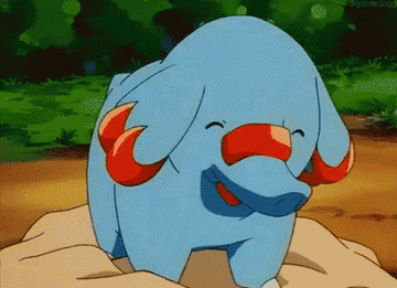 Phanpy jumping up excitedly