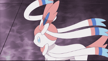 Sylveon smiling and making noise