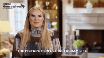 Heather from The Real Housewives of Salt Lake City saying, &quot;The picture-perfect Instagram Life&quot;