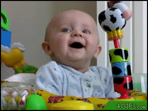 GIF of a baby with a horrified look on its face