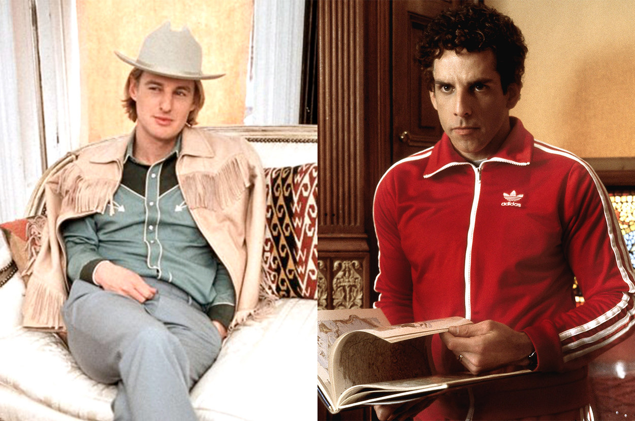 Eli is dressed like a cowboy, and Chas wears a tracksuit