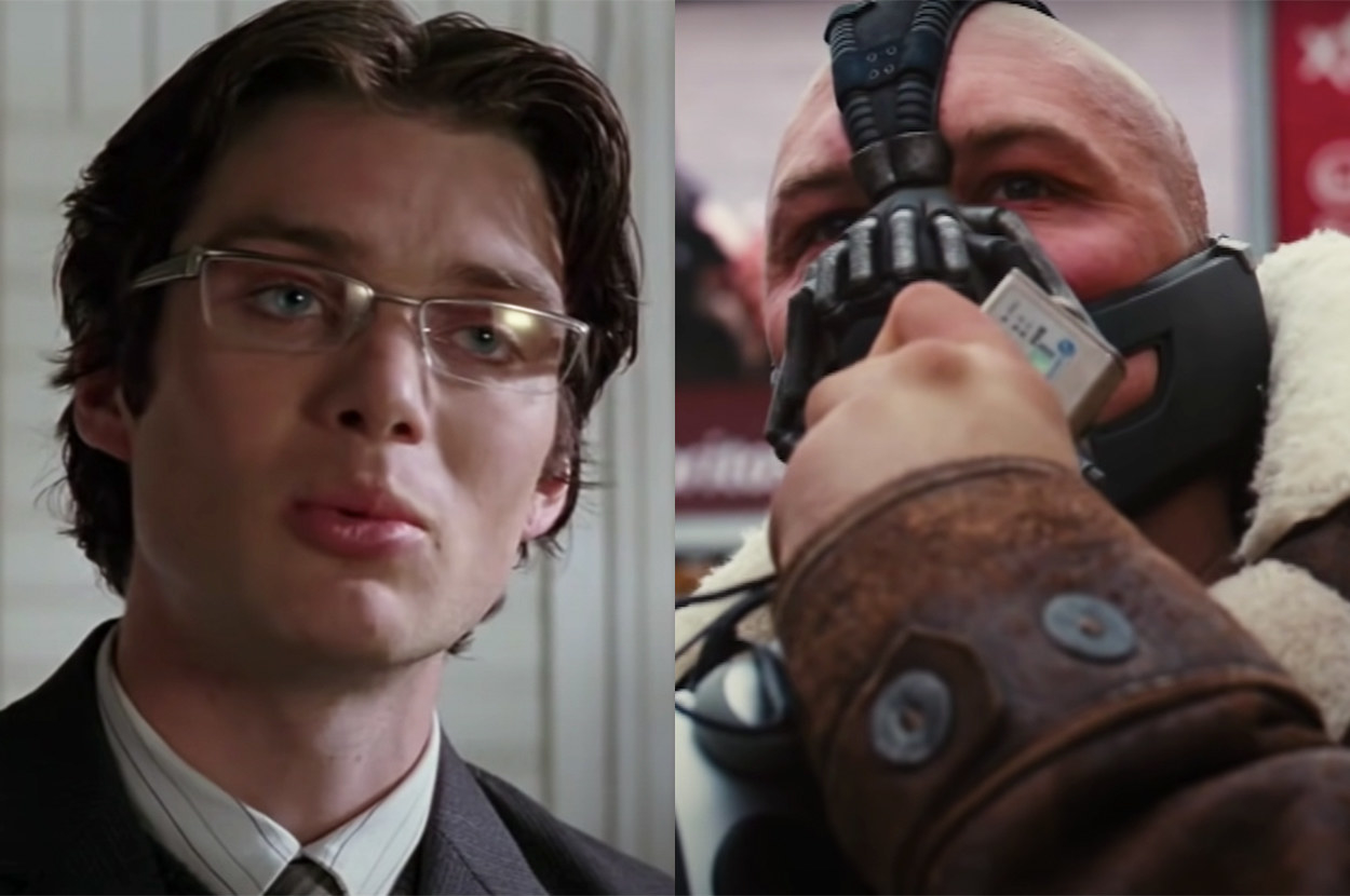 Scarecrow questions Falcone, and Bane makes his stadium speech