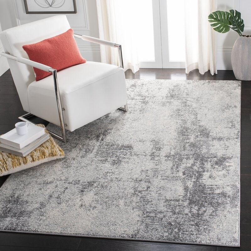 The ivory-gray rug