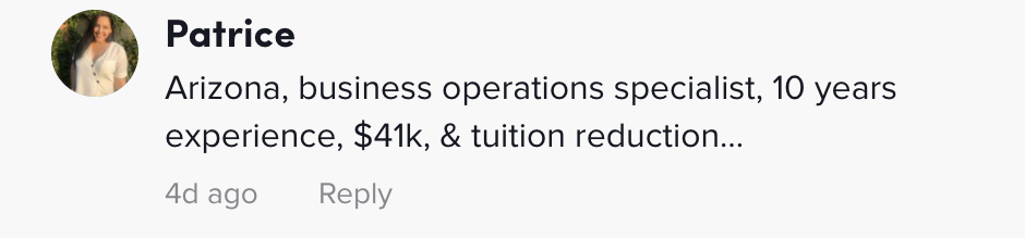 Business operations specialist $41,000