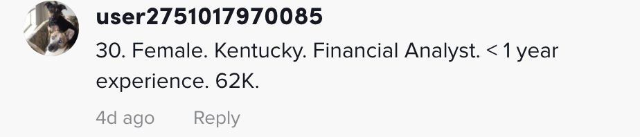 Kentucky female $62,000