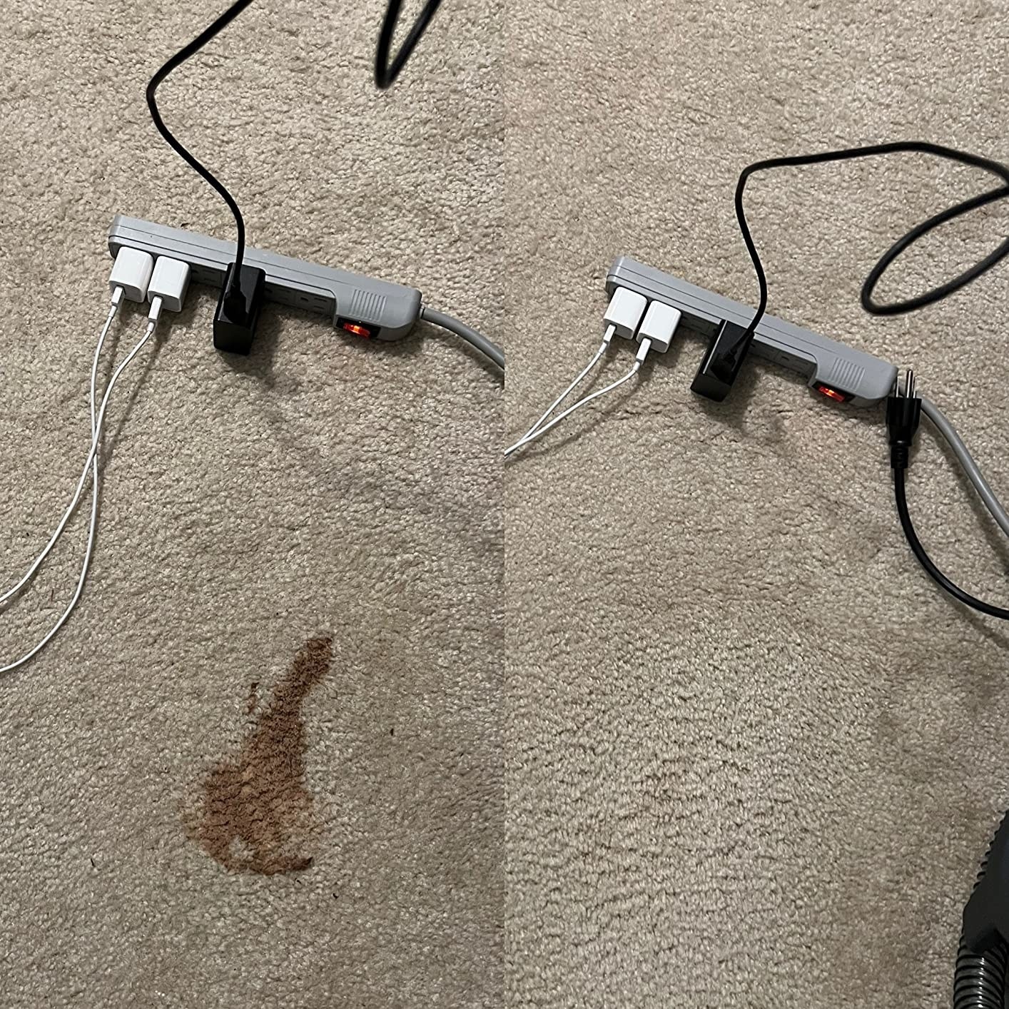 a stain on a reviewer&#x27;s carpet disappearing