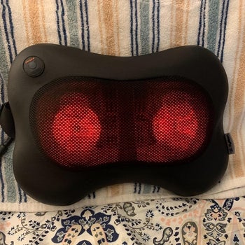 Reviewer image of the back massager