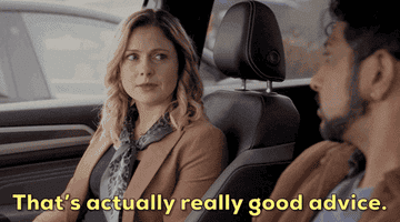 A woman saying