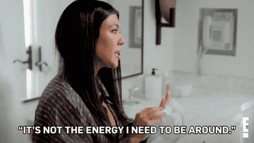 woman saying its not the energy i need to be around which is why i remove myself