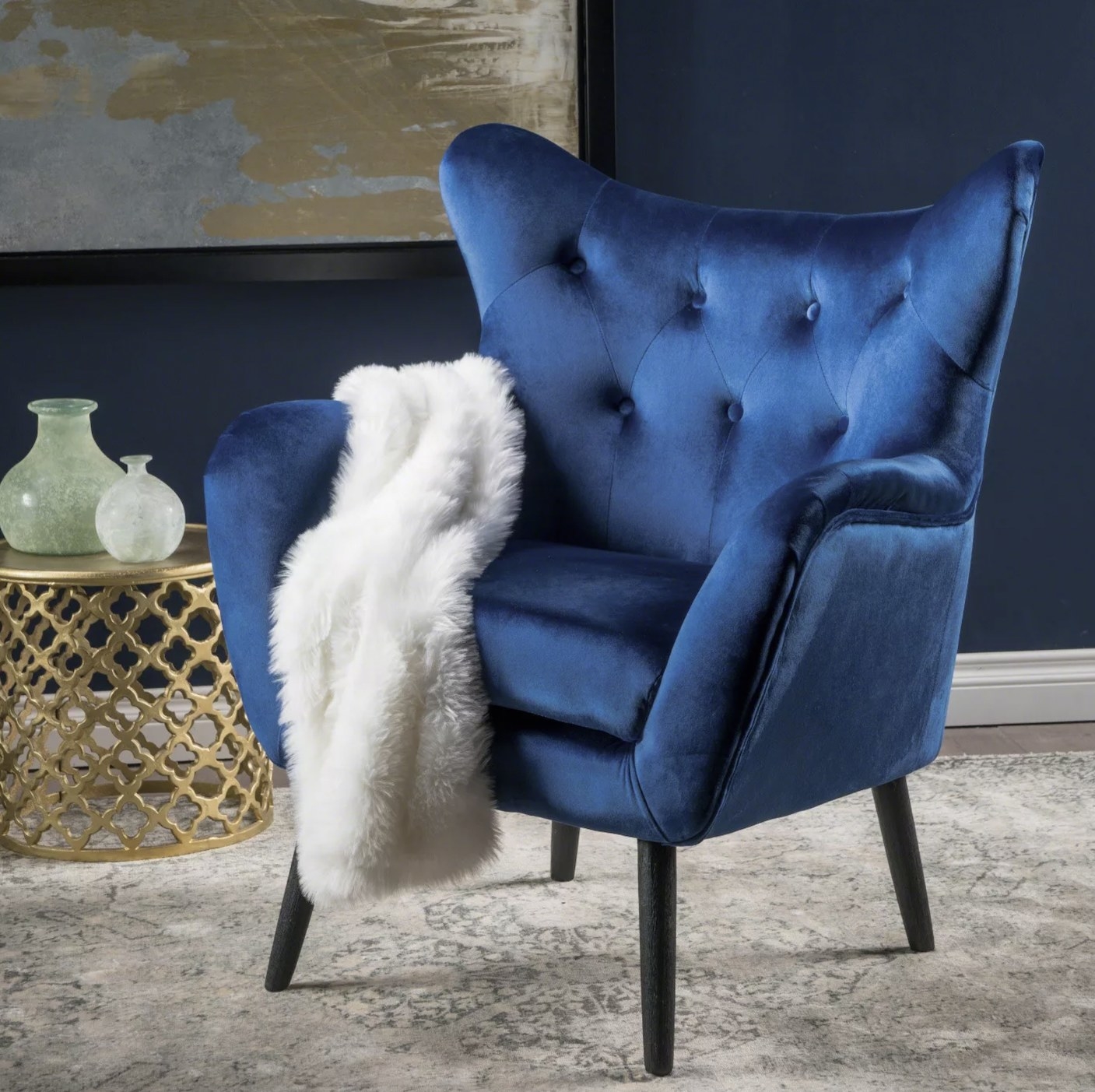 The velvet armchair