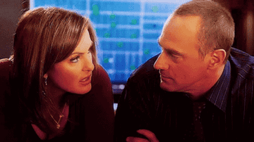 Benson and Stabler talking