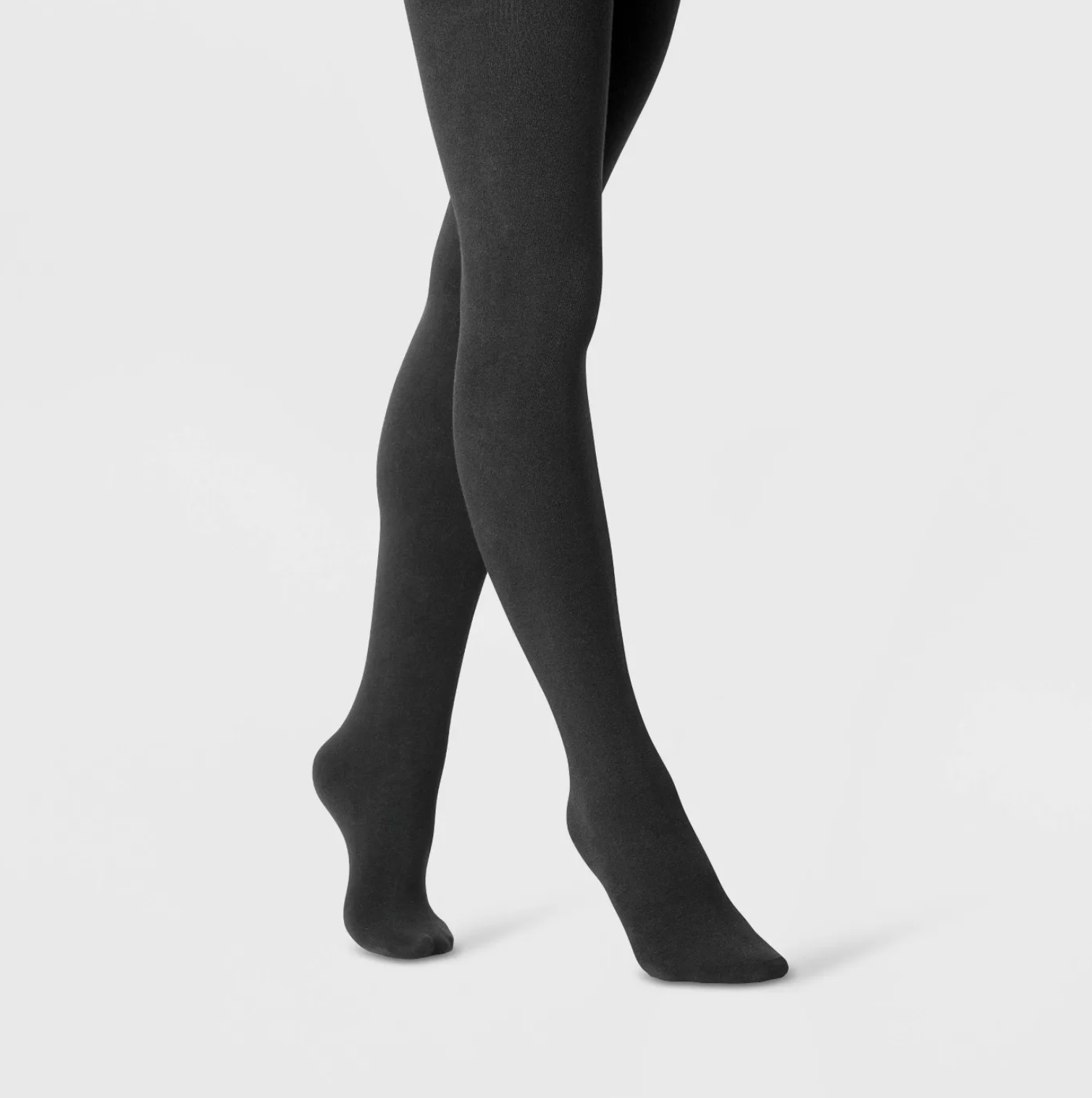 model wearing black tights