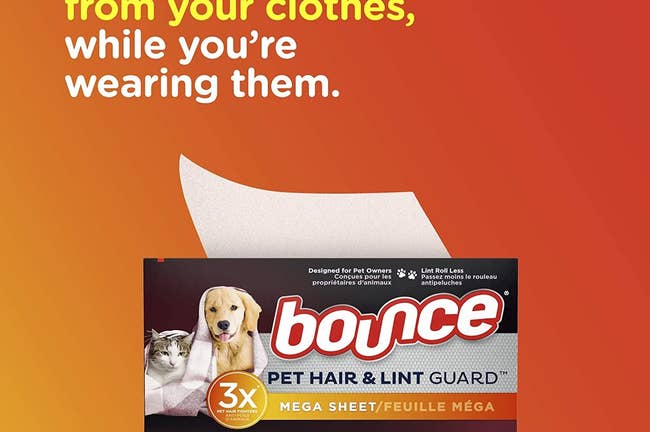 Box of Bounce Pet Hair and Lint Guard