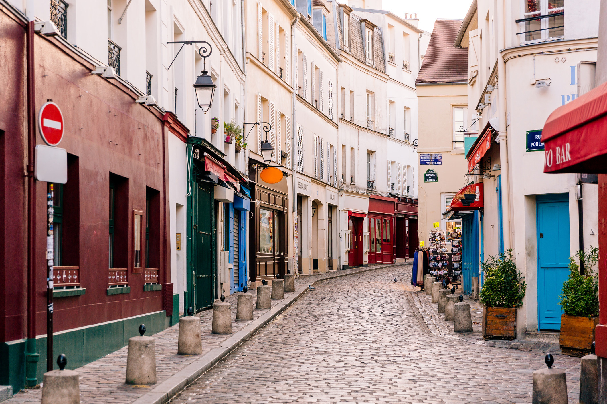 An empty street in Paris
