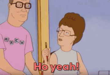Peggy Hill yelling &quot;Ho yeah!&quot;