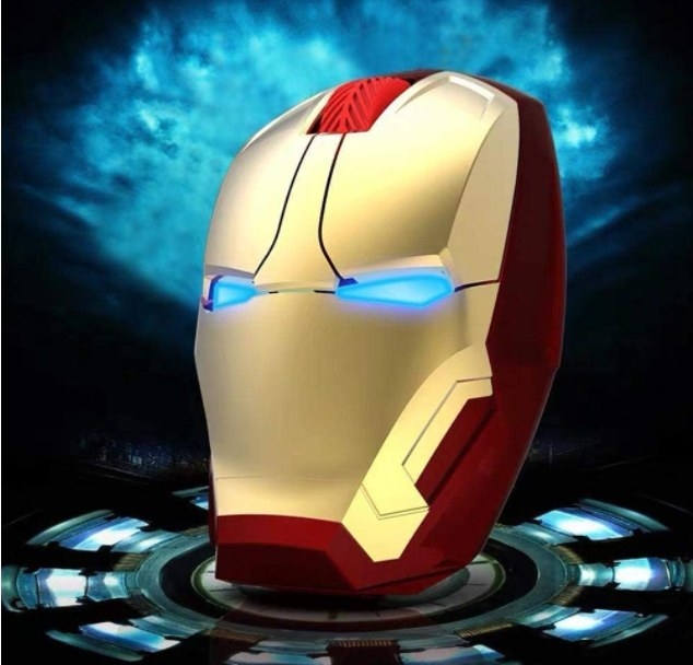 Mouse con diseño de marcara de Iron Man