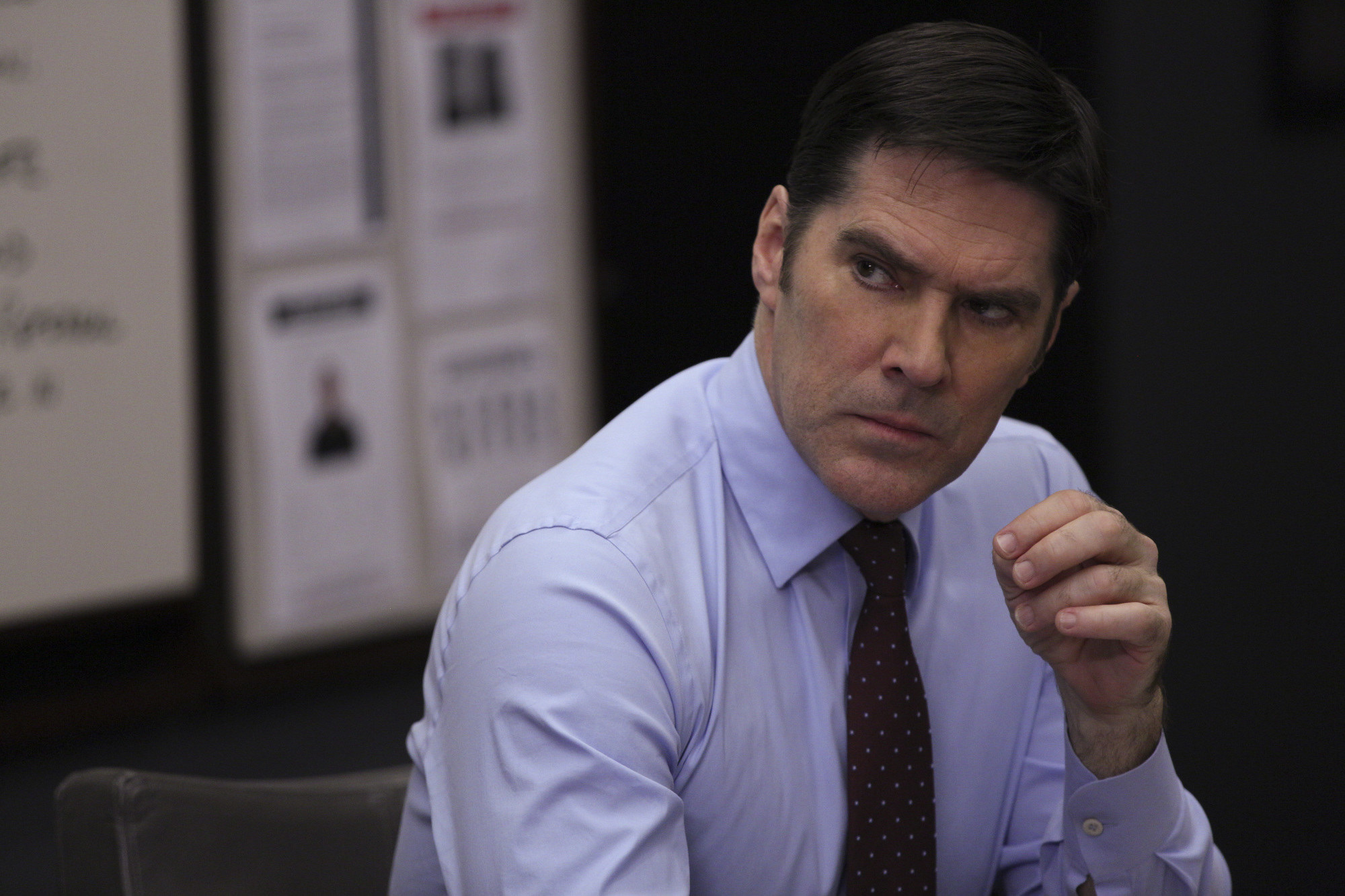 Thomas Gibson as Aaron Hotchner on &quot;Criminal Minds&quot;