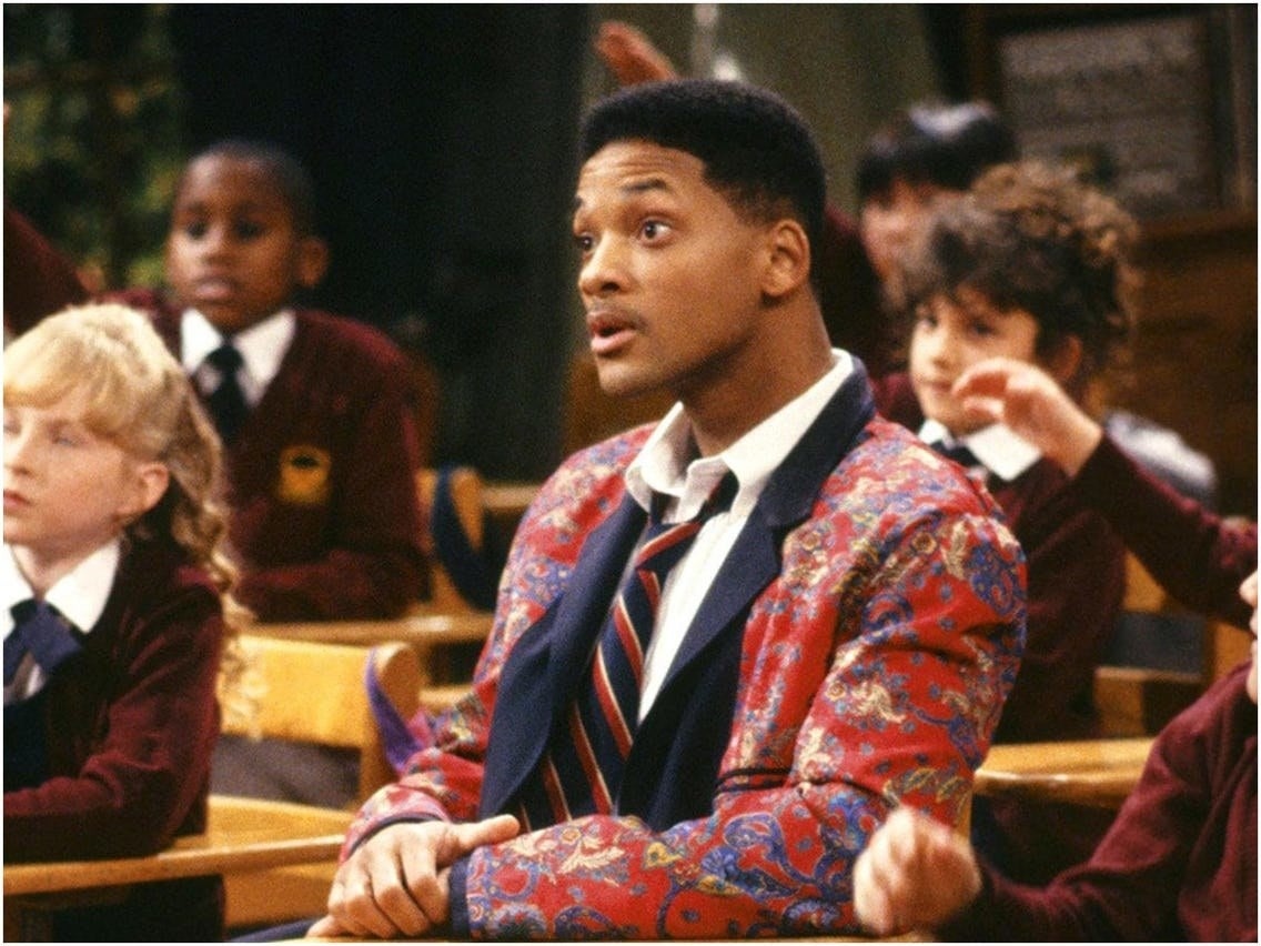 will smith sits in a classroom with other students