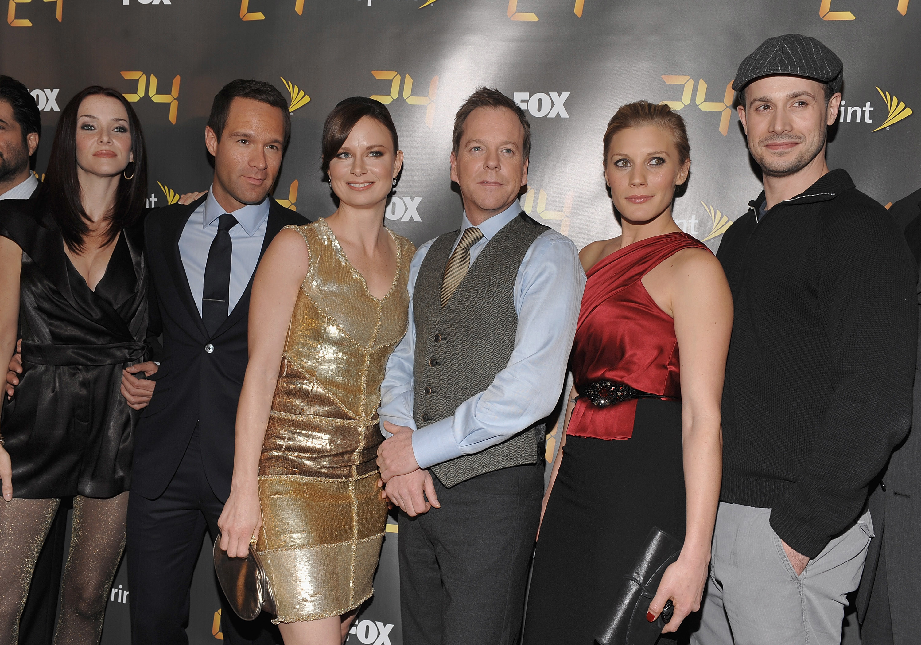 Annie Wersching, Chris Diamantopoulos, Mary Lynn Rajskub, Kiefer Sutherland, Katee Sackhoff and Freddie Prinze Jr. attend the &quot;24&quot; Season 8 premiere