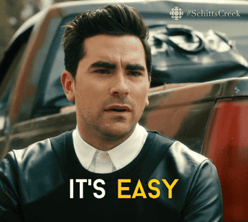GIF man saying it's easy and rolling their eyes