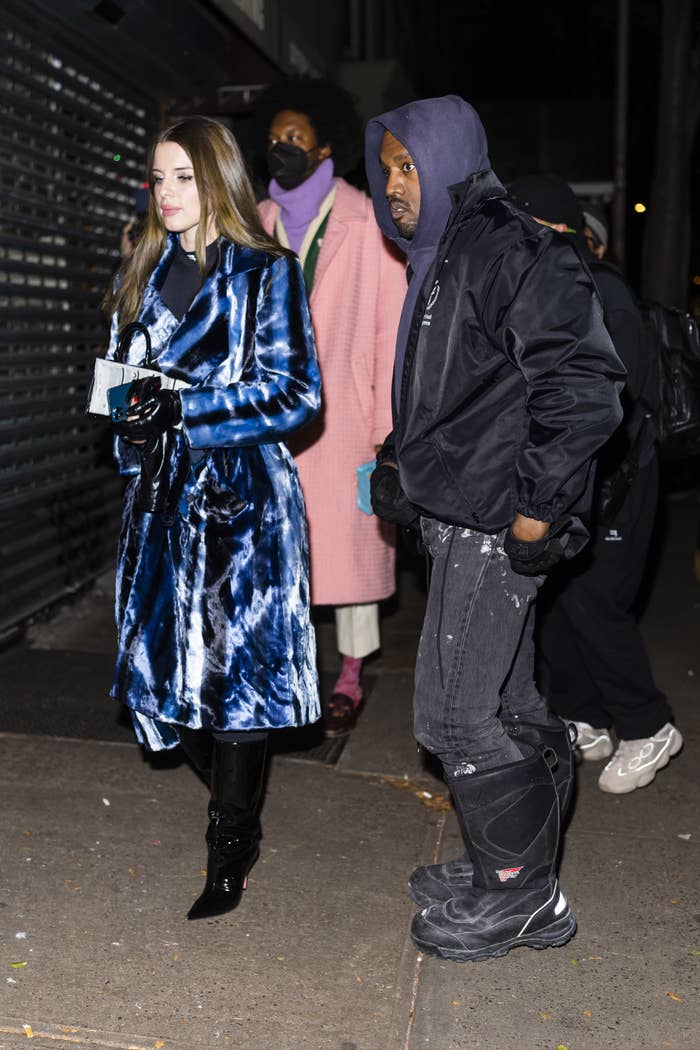 Julia Fox and Kanye West