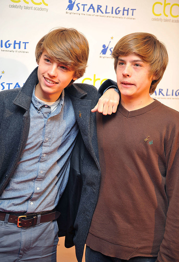 Cole and Dylan on a red carpet