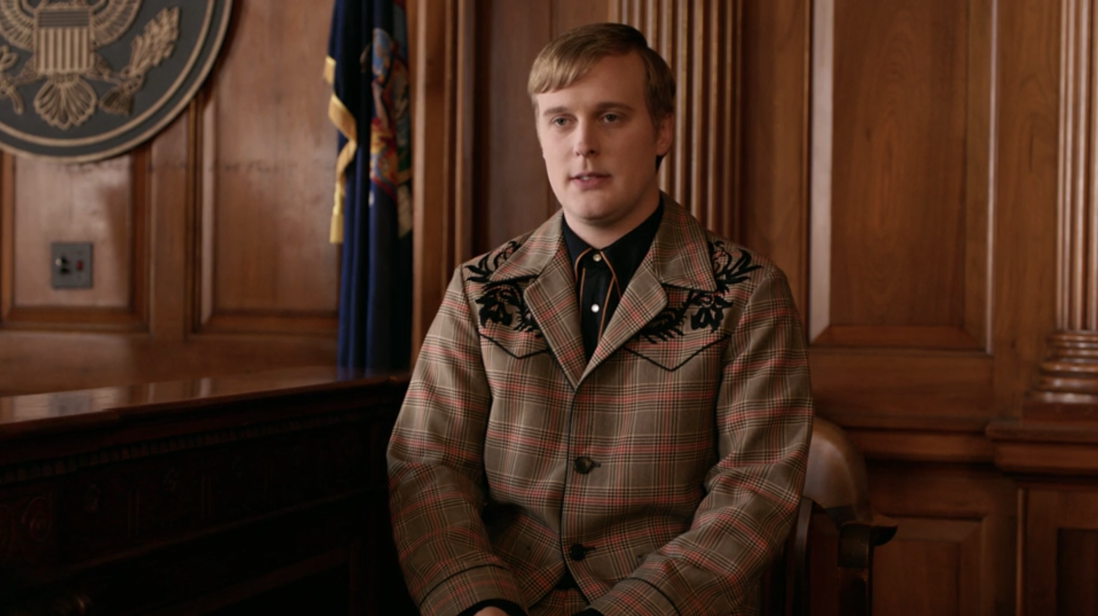 John Early looking defeated.