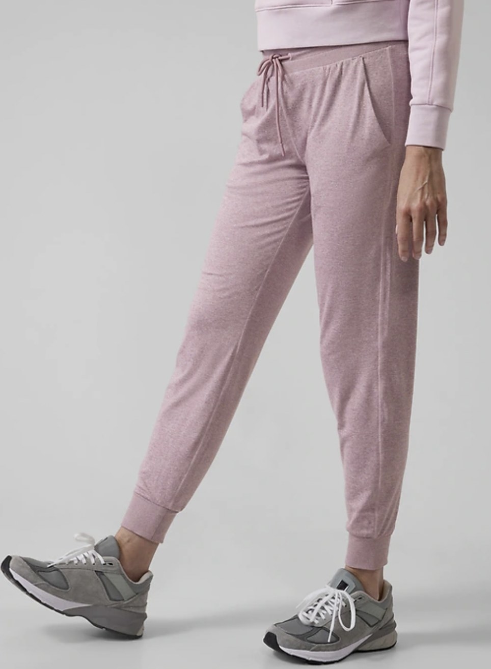 The pink joggers