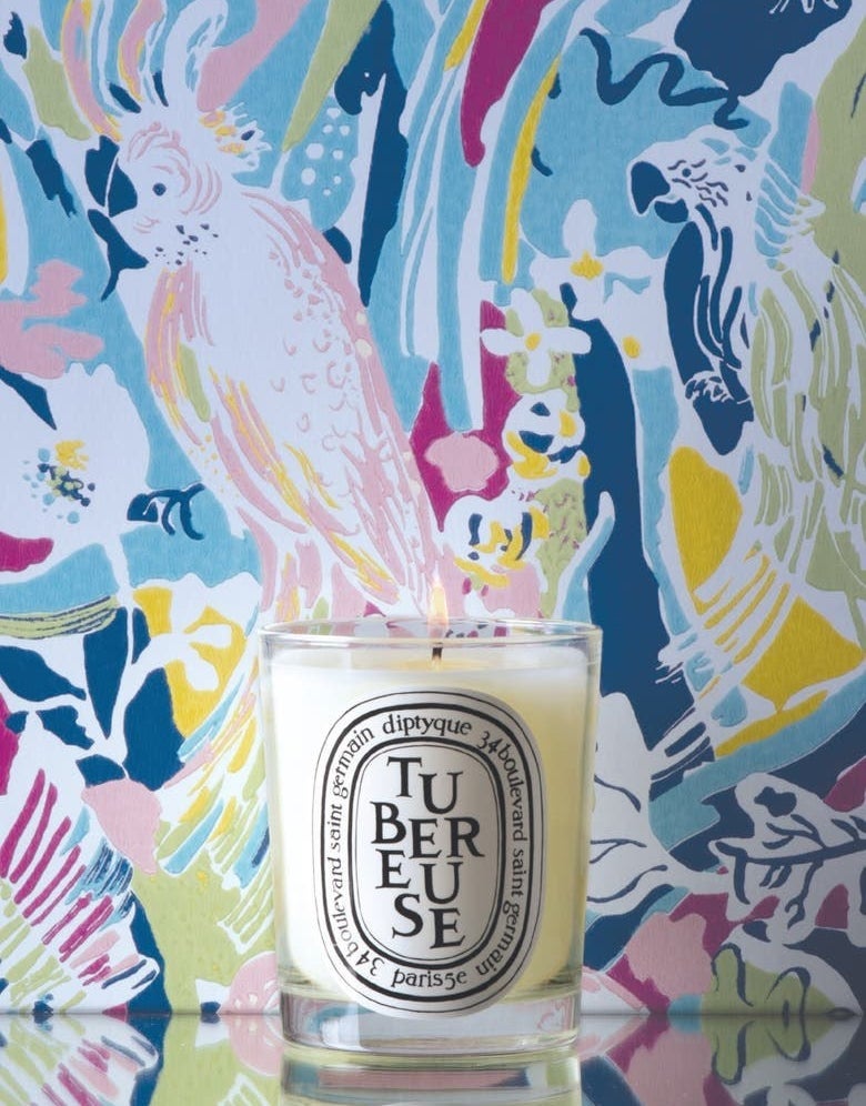 The Diptyque candle in Tubéreuse