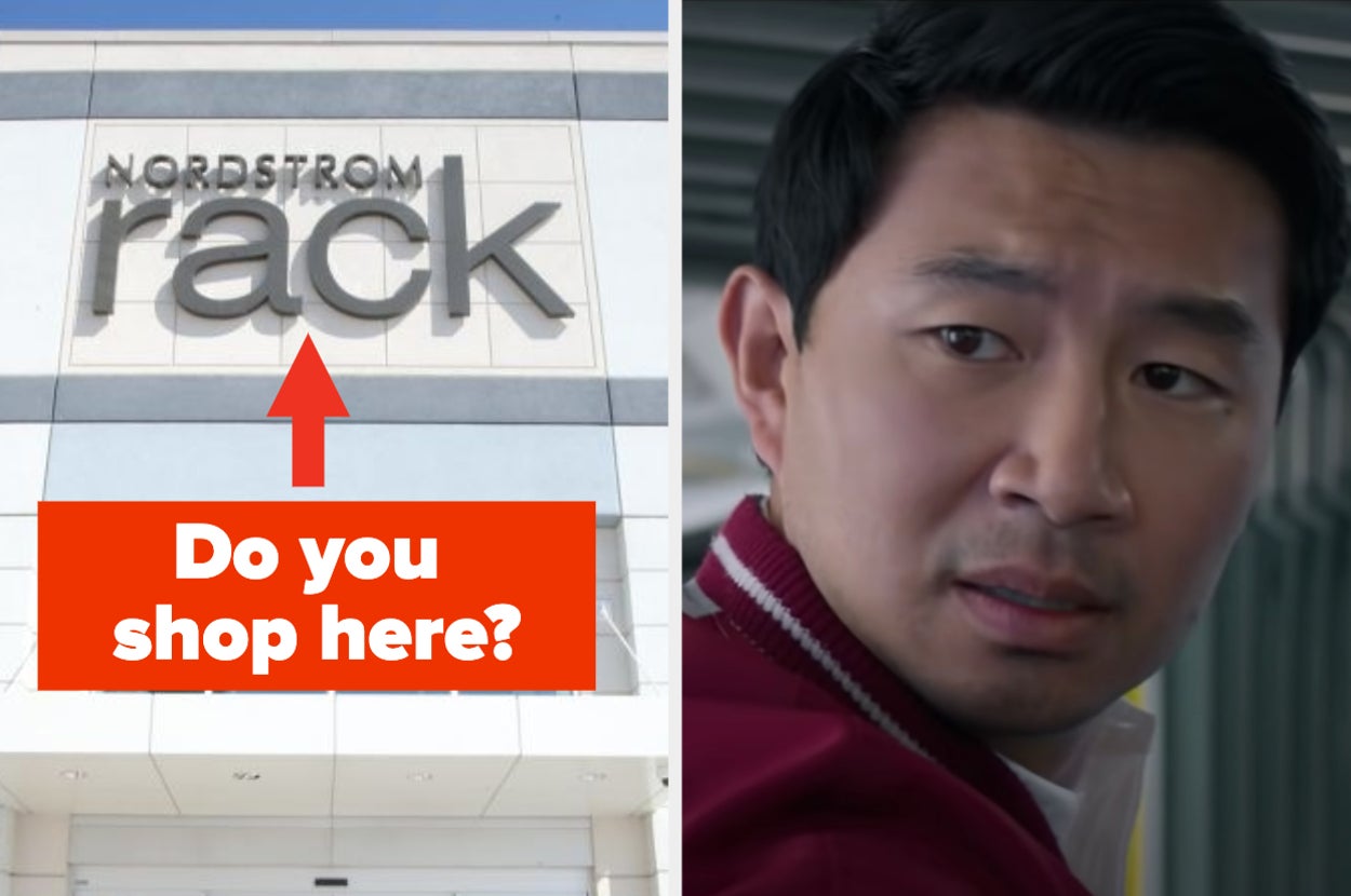 Nordstrom Rack is on the left labeled, "Do you shop here?" with Shang Chi on the right