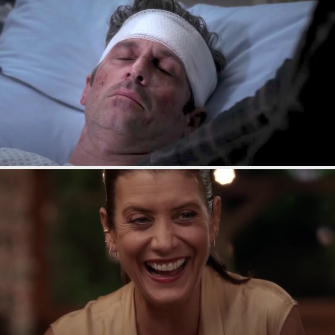 Derek dying and Addison smiling