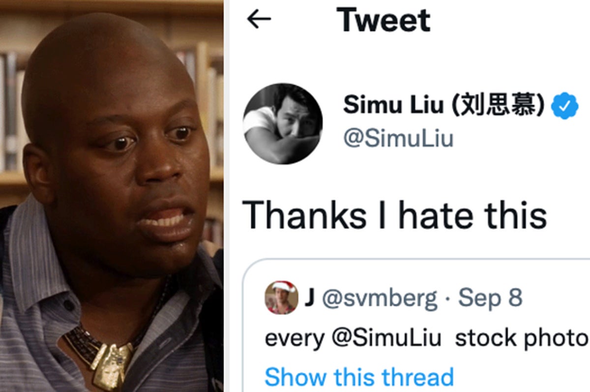 Simu Liu Reacts to Viral Stock Photos of Himself and Marvel Memes