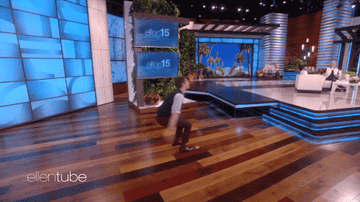 A gif of Andrew doing a backflip