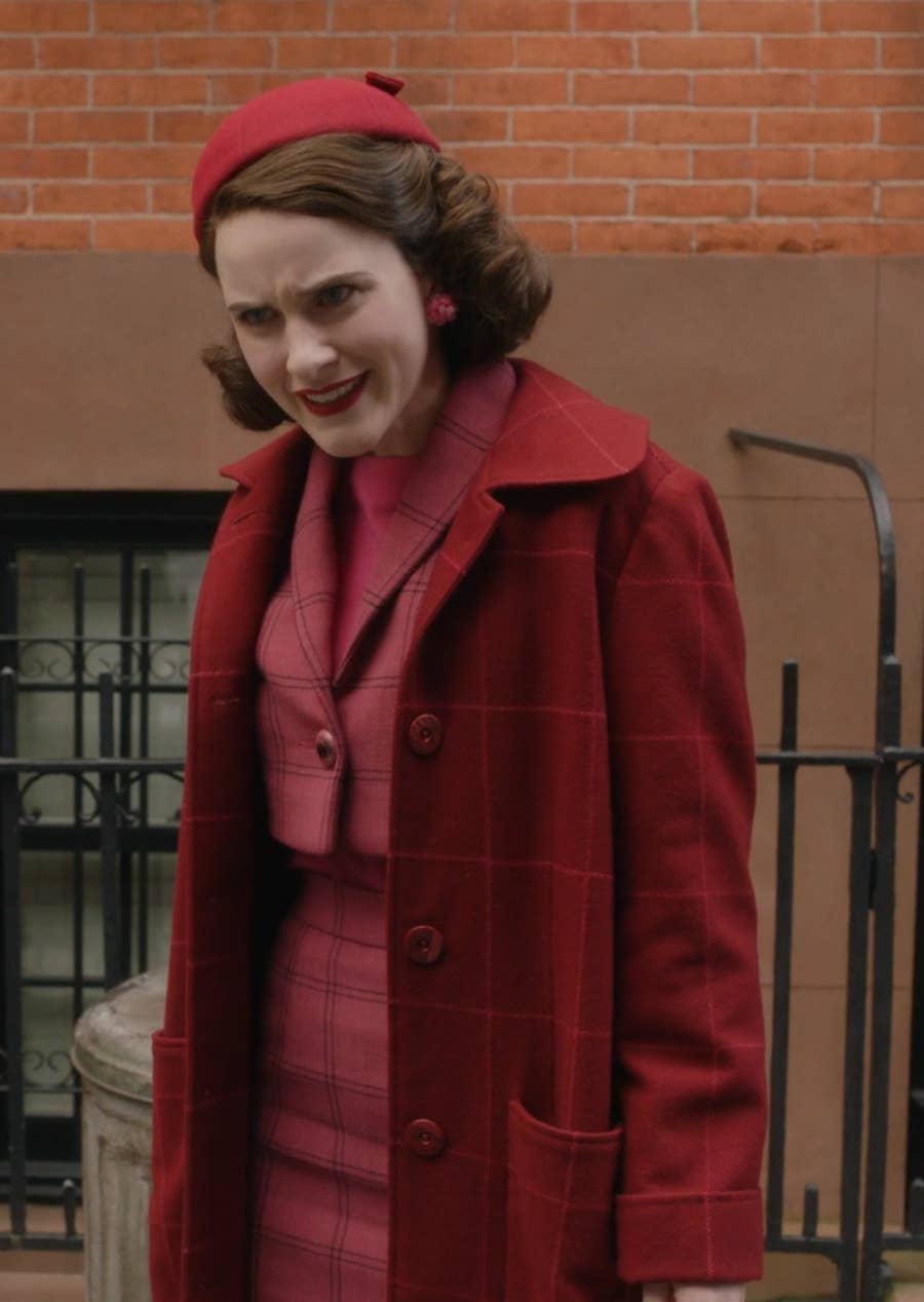 mrs maisel red dress Red Dress worn by Miriam 'Midge' Maisel (Rachel Brosnahan) in The Marvelous Mrs. Maisel (Season 1)
