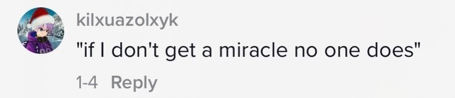 &quot;If I don&#x27;t get a miracle no one does&quot;