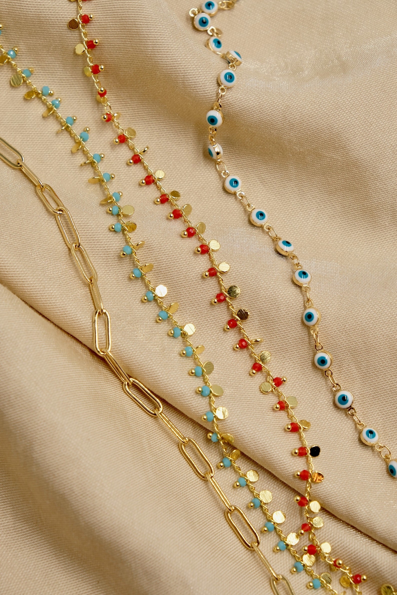 various style jewelry inspired mask chains