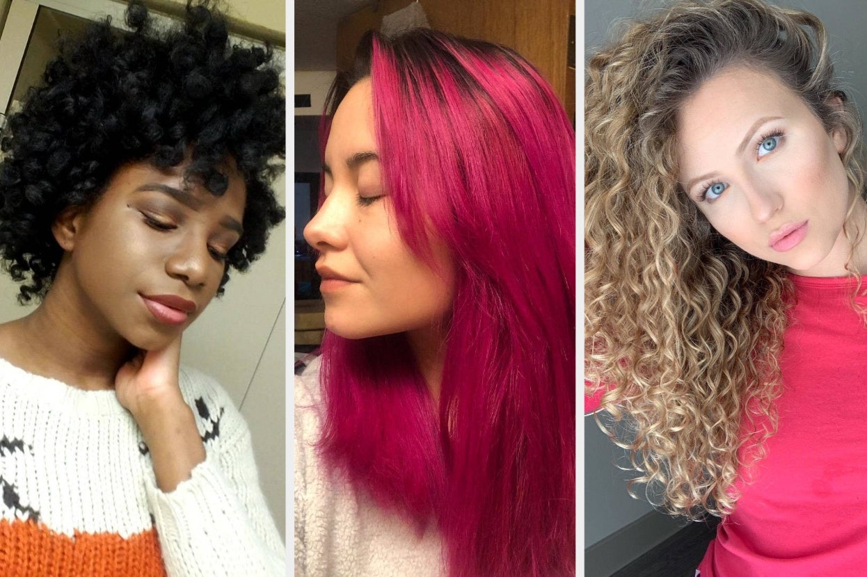 three reviewers with all different hair types