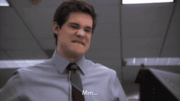 Gif from Workaholics of a character cringing