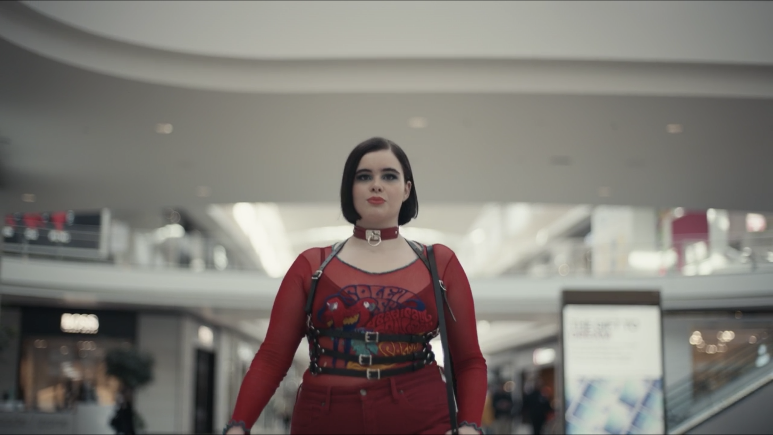 Barbie Ferreira as Kat walks confidently in her new clothes and attitude in &quot;Euphoria&quot;