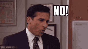 Gif of Michael Scott in The Office screaming