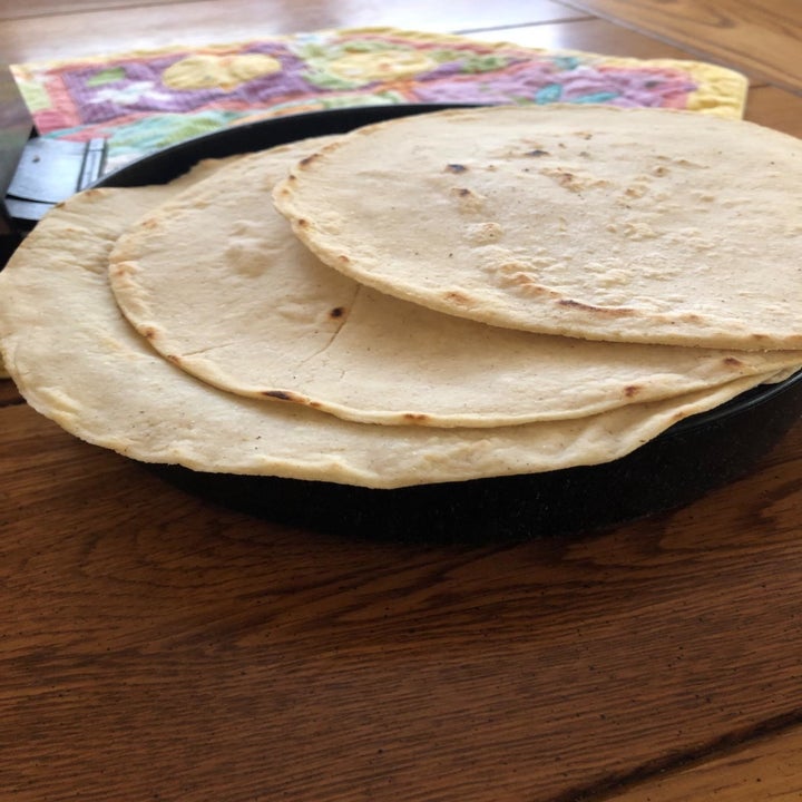 reviewer photo of homemade tortillas