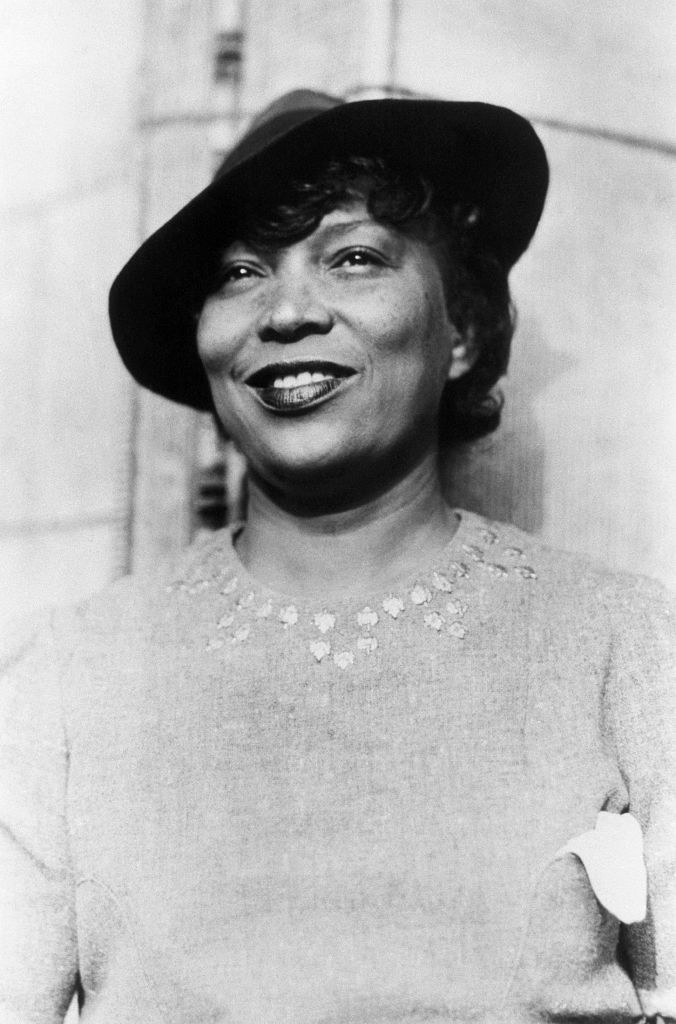 Hurston posing for a portrait in the late &#x27;30s/early &#x27;40s