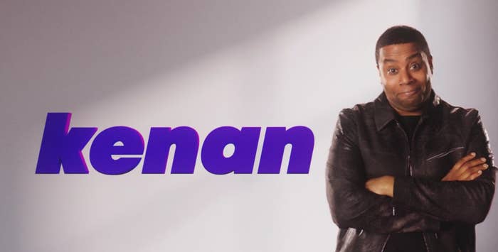 Kenan Thompson poses during the &quot;Kenan&quot; opening credits on NBC
