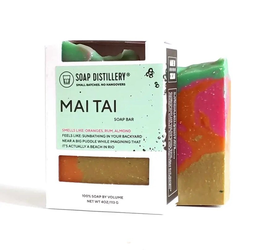 the colorful mai tai soap