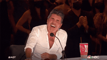 Simon Cowell cracks up while judging on the panel of &quot;America&#x27;s Got Talent&quot;