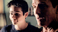 Stiles and his dad talking