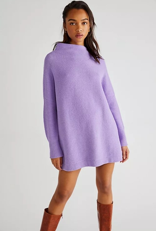 An image of a model wearing a slouchy tunic