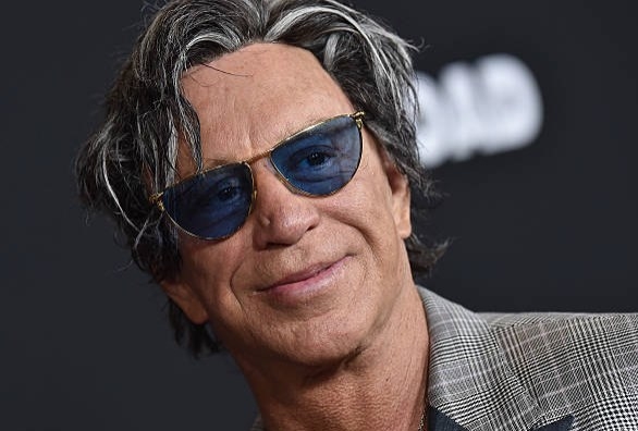 Actor Mickey Rourke at the premiere of &quot;Triple 9&quot; on February 16, 2016