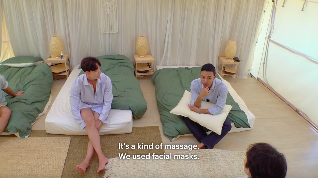 Jin-taek says &quot;It&#x27;s a kind of massage, we used facial masks&quot;