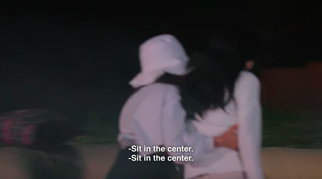 Yea-won pushes Su-min towards the campfire ans says &quot;Sit in the center&quot;